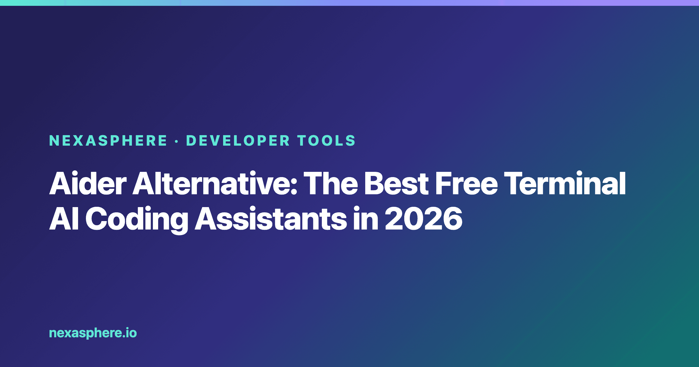 Aider Alternative: The Best Free Terminal AI Coding Assistants in 2026