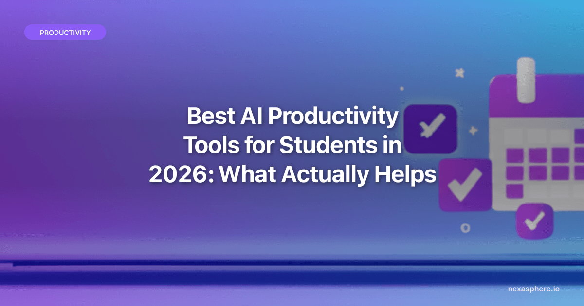 Best AI Productivity Tools for Students in 2026: What Actually Helps