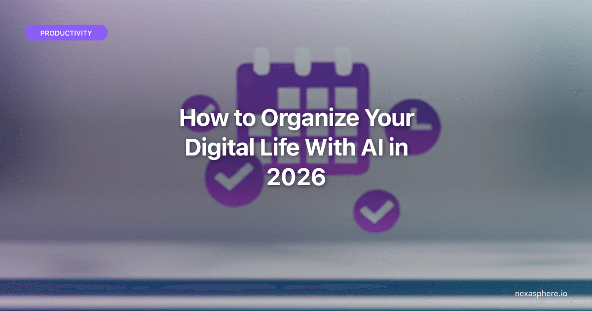 How to Organize Your Digital Life With AI in 2026 (A Practical, No-Overwhelm Guide)