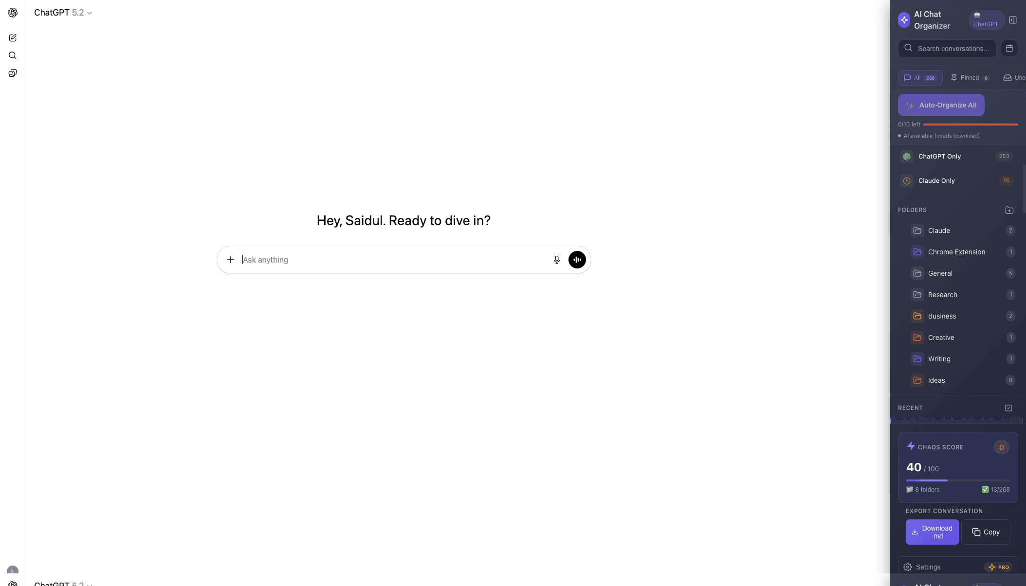 Introducing AI Chat Organizer: Finally Organize Your ChatGPT & Claude Conversations
