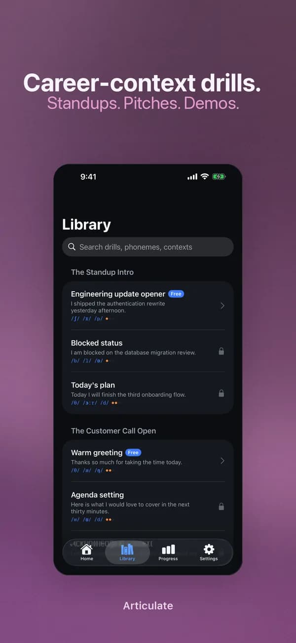 The Articulate library of drills for work, such as standups and pitches