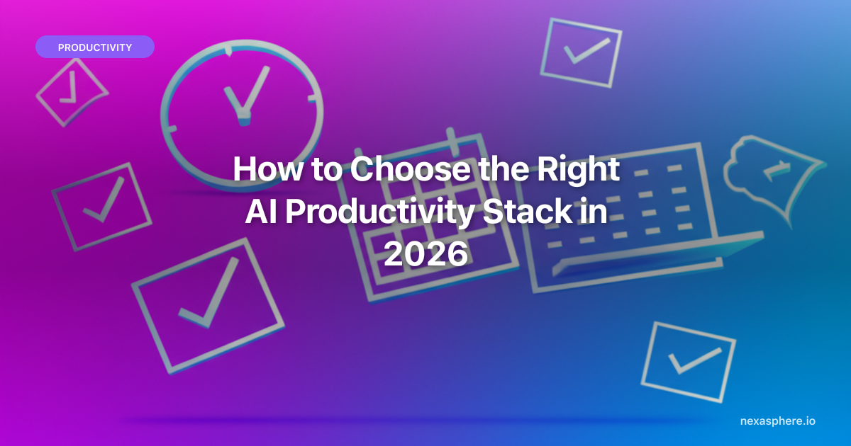 How to Choose the Right AI Productivity Stack in 2026 (A Framework That ...