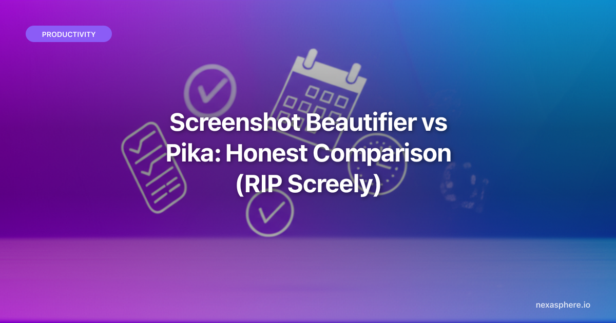 Beautifier Yesterday Screenshot Beautifier vs Pika: Honest Comparison (RIP Screely) | NexaSphere